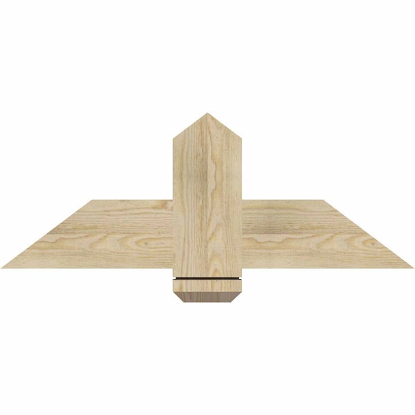 Ekena Millwork Eugene Rough Sawn Timber Gable Bracket, Douglas Fir, 36"W x 13"H x 2"D x 6"F, 9/12 Pitch GBW036X13X0206EUG00RDF - main